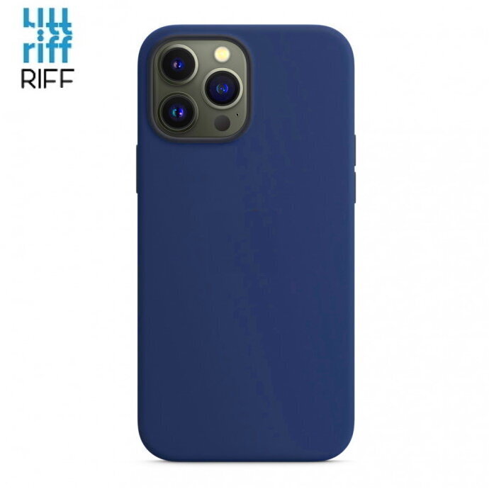 Riff silikonikotelo Apple iPhone 13 Pro Max Tummansininen hinta ja tiedot | Puhelimen kuoret ja kotelot | hobbyhall.fi