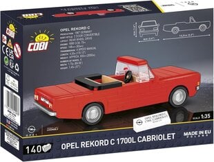 Cobi AUTOT Opel RekordC 1700L Cabriolet 140kl 24599 hinta ja tiedot | LEGOT ja rakennuslelut | hobbyhall.fi