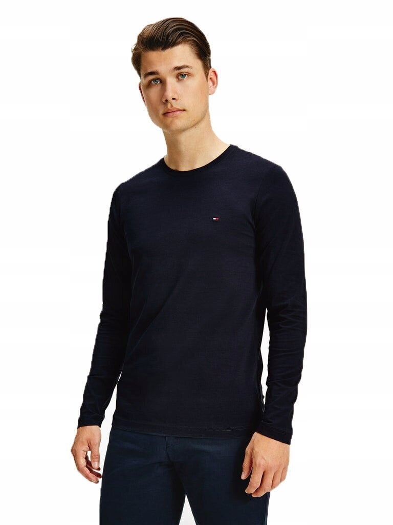 Miesten T-paita Tommy Hilfiger, tummansininen MW0MW10804 DW5 38369 hinta ja tiedot | Miesten T-paidat | hobbyhall.fi