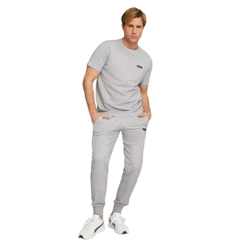 Puma T-Paita Ess+ 2 Col Small Grey 674470 04 hinta ja tiedot | Miesten T-paidat | hobbyhall.fi