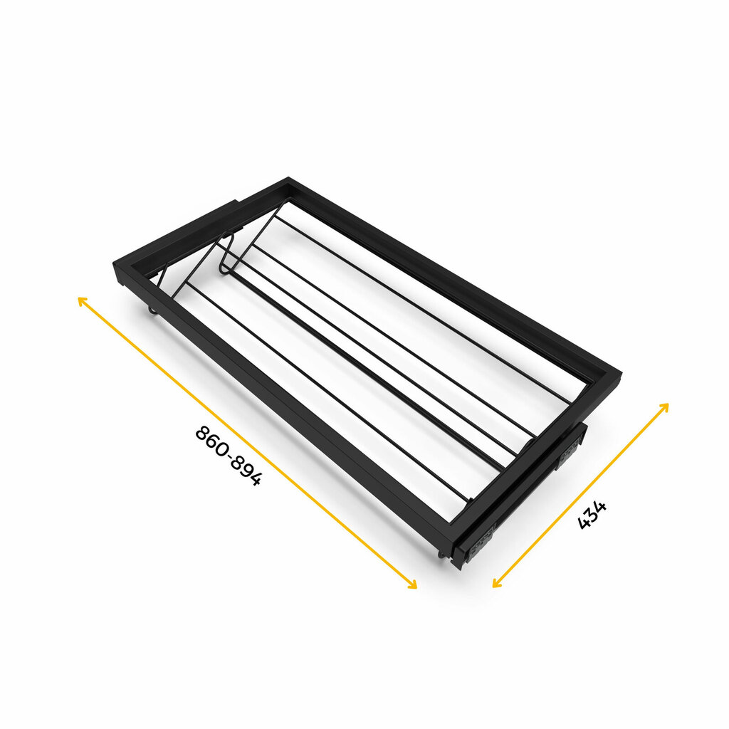 Hack kenkälaatikko, 900 mm moduuli, musta hinta ja tiedot | Kaapit | hobbyhall.fi