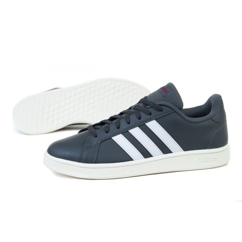 Grand court base adidas core miehet grey ee7907 hinta ja tiedot | Miesten urheilu- ja vapaa-ajan kengät | hobbyhall.fi