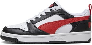 Puma Jalkineet Rebound V6 Lo Jr Black White Red 393833 04 393833 04/3.5 hinta ja tiedot | Miesten urheilu- ja vapaa-ajan kengät | hobbyhall.fi