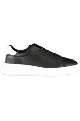 Urheilukengät CALVIN KLEIN JEANS Leather Low Top Black HM0HM010160GP hinta ja tiedot | Calvin Klein Koulutarvikkeet | hobbyhall.fi