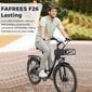 Fafrees F26 Lasting, 26", harmaa hinta ja tiedot | Sähköpyörät | hobbyhall.fi