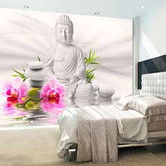 Valokuvatapetti - Buddha and Orchids 441x315 cm hinta ja tiedot | Valokuvatapetit | hobbyhall.fi