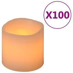 vidaXL LED-sähkökynttilät 100 kpl lämmin valkoinen hinta ja tiedot | Kynttilät ja kynttilänjalat | hobbyhall.fi