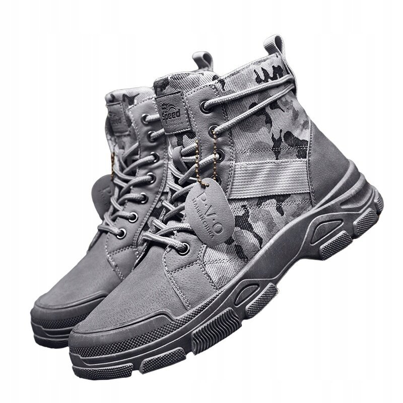 TREKING KENGÄT MILITARY TACTICAL Vedenpitävä All-weather 42 EL217-GR-42 hinta ja tiedot | Miesten urheilu- ja vapaa-ajan kengät | hobbyhall.fi