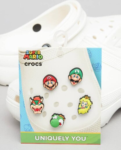 Crocs™ Super Mario 5 Pack kenkäklipsit hinta ja tiedot | Lasten pistokkaat | hobbyhall.fi