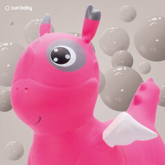 Jumpy-pomppueläin Dino vaaleanpunainen Sun Baby hinta ja tiedot | Vauvan lelut | hobbyhall.fi