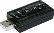 Manhattan Hi-Speed USB 3D virtual 7.1 with volume control (151429) hinta ja tiedot | Adapterit | hobbyhall.fi