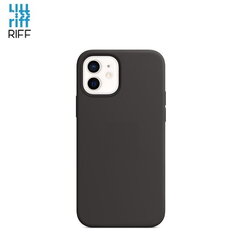 Riff silikonikotelo Apple iPhone 12 / 12 Pro Musta hinta ja tiedot | Puhelimen kuoret ja kotelot | hobbyhall.fi