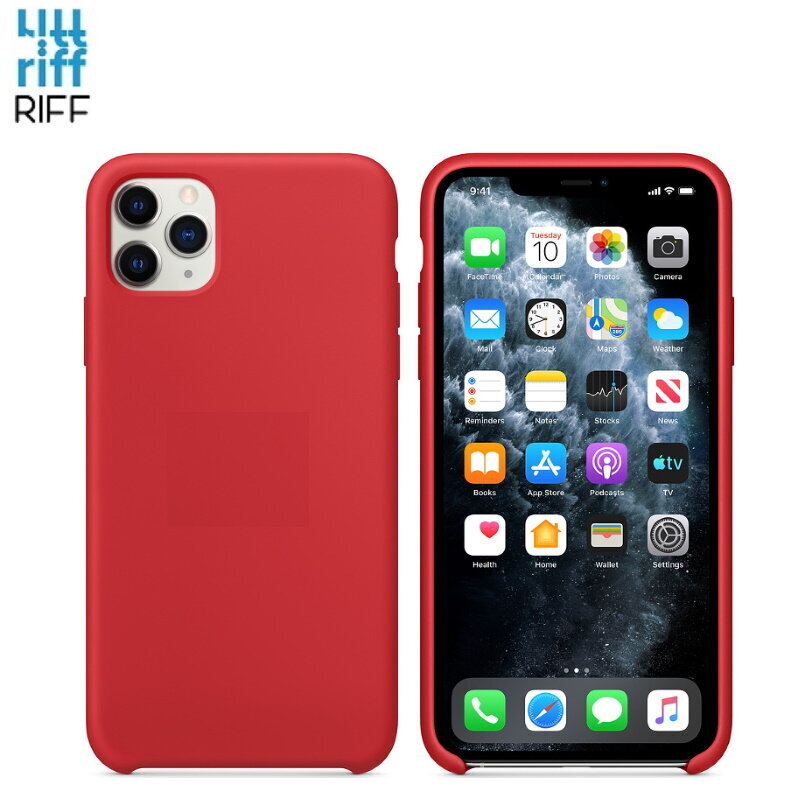 Riff silikonikotelo Apple iPhone 11 Pro Max Punainen hinta ja tiedot | Puhelimen kuoret ja kotelot | hobbyhall.fi