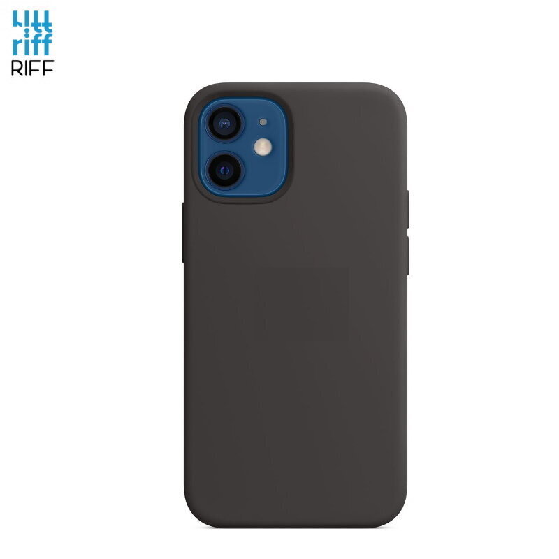 Riff silikonikotelo Apple iPhone 12 Mini Musta hinta ja tiedot | Puhelimen kuoret ja kotelot | hobbyhall.fi