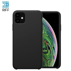 Riff silikonikotelo Apple iPhone 11 (6.1") Musta hinta ja tiedot | Puhelimen kuoret ja kotelot | hobbyhall.fi