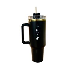 HydroCup termosmuki pillillä XL 1200ml, kultainen musta hinta ja tiedot | Termoskannut ja termosmukit | hobbyhall.fi