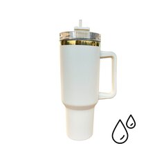 HydroCup termosmuki pillillä XL 1200ml, kultainen kerma hinta ja tiedot | Termoskannut ja termosmukit | hobbyhall.fi