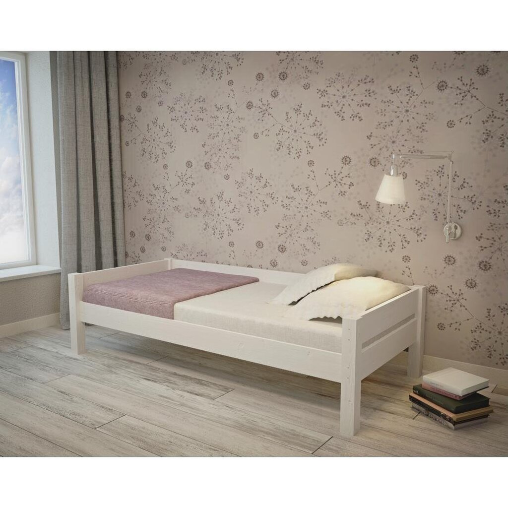 Sänky Olivia Elen, 90x200 cm, valkoinen hinta ja tiedot | Lastensängyt | hobbyhall.fi