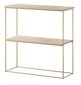 Hylly ADRK Furniture Toni, ruskea/kultainen hinta ja tiedot | Hyllyt | hobbyhall.fi