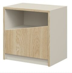 Yöpöytä ADRK Furniture Atson, ruskea/valkoinen hinta ja tiedot | Yöpöydät | hobbyhall.fi