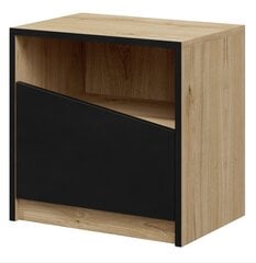 Yöpöytä ADRK Furniture Atson, ruskea/musta hinta ja tiedot | Yöpöydät | hobbyhall.fi