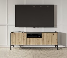 TV-taso ADRK Furniture Larista, ruskea/musta hinta ja tiedot | TV-tasot | hobbyhall.fi