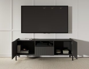 TV-taso ADRK Furniture Larista, musta hinta ja tiedot | TV-tasot | hobbyhall.fi