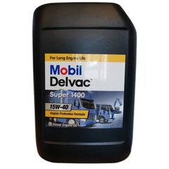 Mobil DELVAC SUPER 1400 15W40 20L hinta ja tiedot | Moottoriöljyt | hobbyhall.fi