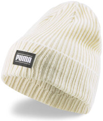 Puma Hattu Ribbed Classic Cuff Beanie White 024038 04 hinta ja tiedot | Miesten hatut, huivit ja käsineet | hobbyhall.fi