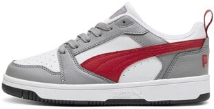 Puma Jalkineet Rebound V6 Lo Jr White Grey Red 393833 09 393833 09/6 hinta ja tiedot | Lasten urheilukengät | hobbyhall.fi