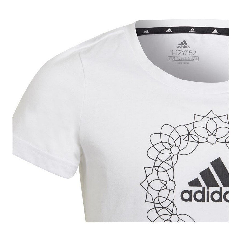 Lyhythihainen T-paita tytöille Adidas Graphic hinta ja tiedot | Tyttöjen paidat | hobbyhall.fi