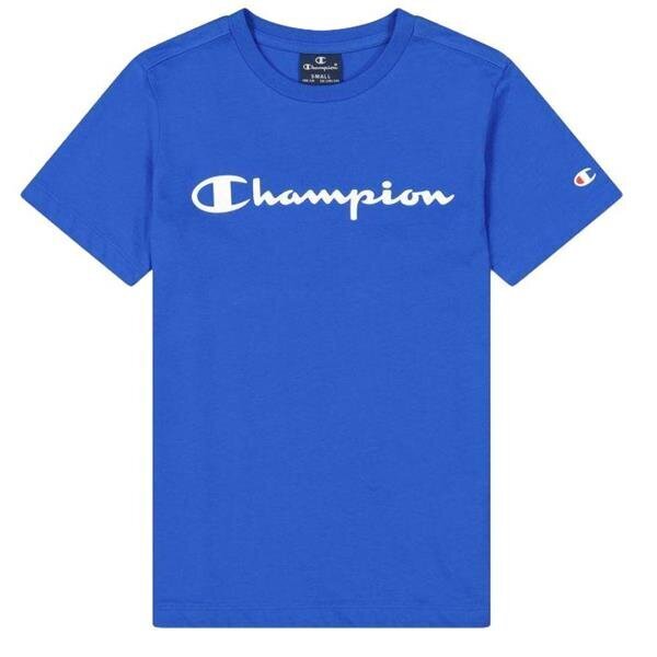 Crewneck t-shirt champion legacy blue 306285bs071 306285BS071 hinta ja tiedot | Poikien paidat | hobbyhall.fi