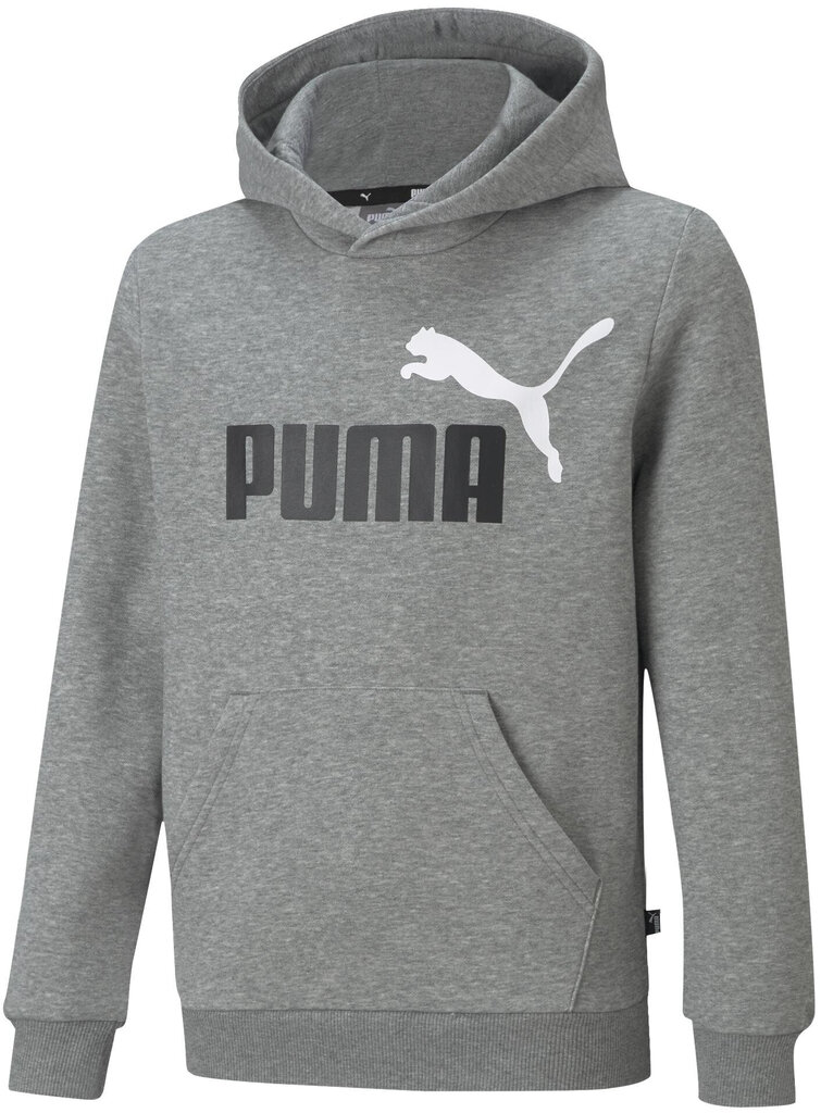 Puma Huppari Ess + 2 Col Big Logo Grey 586987 03 586987 03/164 hinta ja tiedot | Poikien puserot, liivit ja jakut | hobbyhall.fi