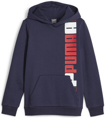 Puma Huppari Ess+ Logo Lab Hoodie Fl Navy 676325 06 676325 06/140 hinta ja tiedot | Poikien puserot, liivit ja jakut | hobbyhall.fi