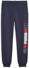 Puma Urheiluhousut Ess+ Logo Lab Sweatpants Fl Navy 676326 06 676326 06/152 hinta ja tiedot | Poikien housut | hobbyhall.fi