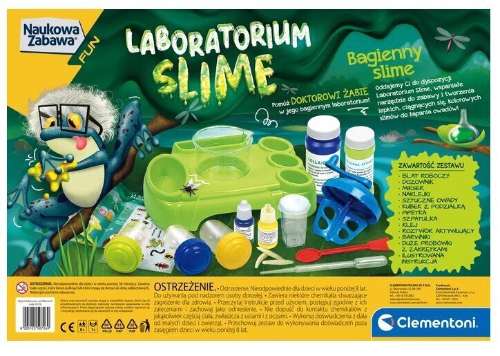 Clementoni Scientific fun Slime Laboratory 50726 hinta ja tiedot | Taide- ja askartelutarvikkeet | hobbyhall.fi