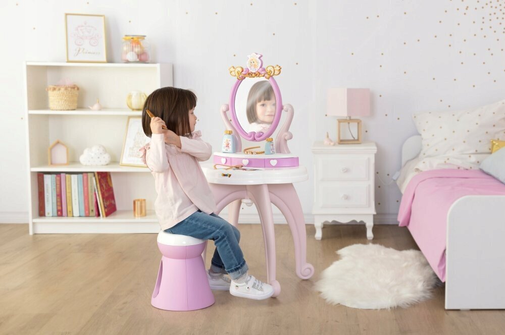 Disney Princess 2-in-1 -meikkipöytä hinta ja tiedot | Tyttöjen lelut | hobbyhall.fi