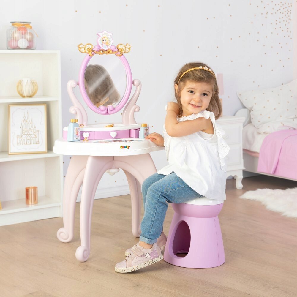 Disney Princess 2-in-1 -meikkipöytä hinta ja tiedot | Tyttöjen lelut | hobbyhall.fi