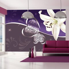 Valokuvatapetti - Lily in shades of violet 400x280 cm hinta ja tiedot | Valokuvatapetit | hobbyhall.fi