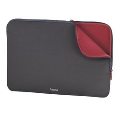 Hama Neoprene Laptop Sleeve, 40 cm (15,6"), harmaa hinta ja tiedot | Urheilukassit ja reput | hobbyhall.fi