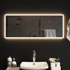 Kylpyhuoneen LED-peili, 100x40cm hinta ja tiedot | Peilit | hobbyhall.fi