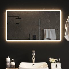 LED kylpyhuonepeili, 50x90cm hinta ja tiedot | Peilit | hobbyhall.fi