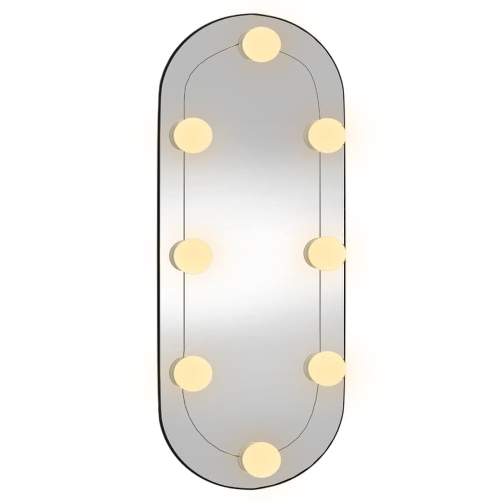 Seinäpeili LED-valoilla, 25x60cm, lasi hinta ja tiedot | Peilit | hobbyhall.fi