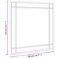 Peili vidaXL, 50x50 cm, musta hinta ja tiedot | Peilit | hobbyhall.fi