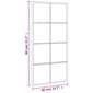 Peili vidaXL, 40x80 cm, musta hinta ja tiedot | Peilit | hobbyhall.fi