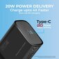 Promate PowerPort-20PD Type-C PD 20W hinta ja tiedot | Puhelimen laturit | hobbyhall.fi