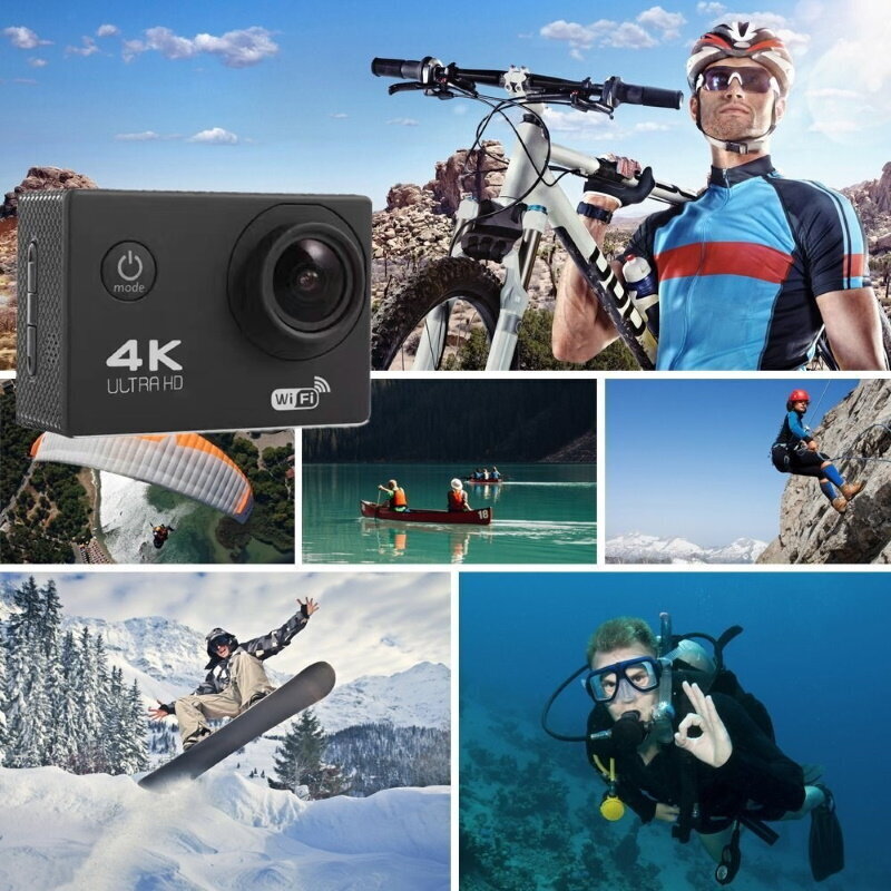 Riff SPK-1 Ultra HD 4K 16Mpix, sininen hinta ja tiedot | Action-kamerat | hobbyhall.fi
