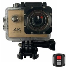 Riff SPK-1 Ultra HD 4K 16Mpix, kultainen hinta ja tiedot | Action-kamerat | hobbyhall.fi