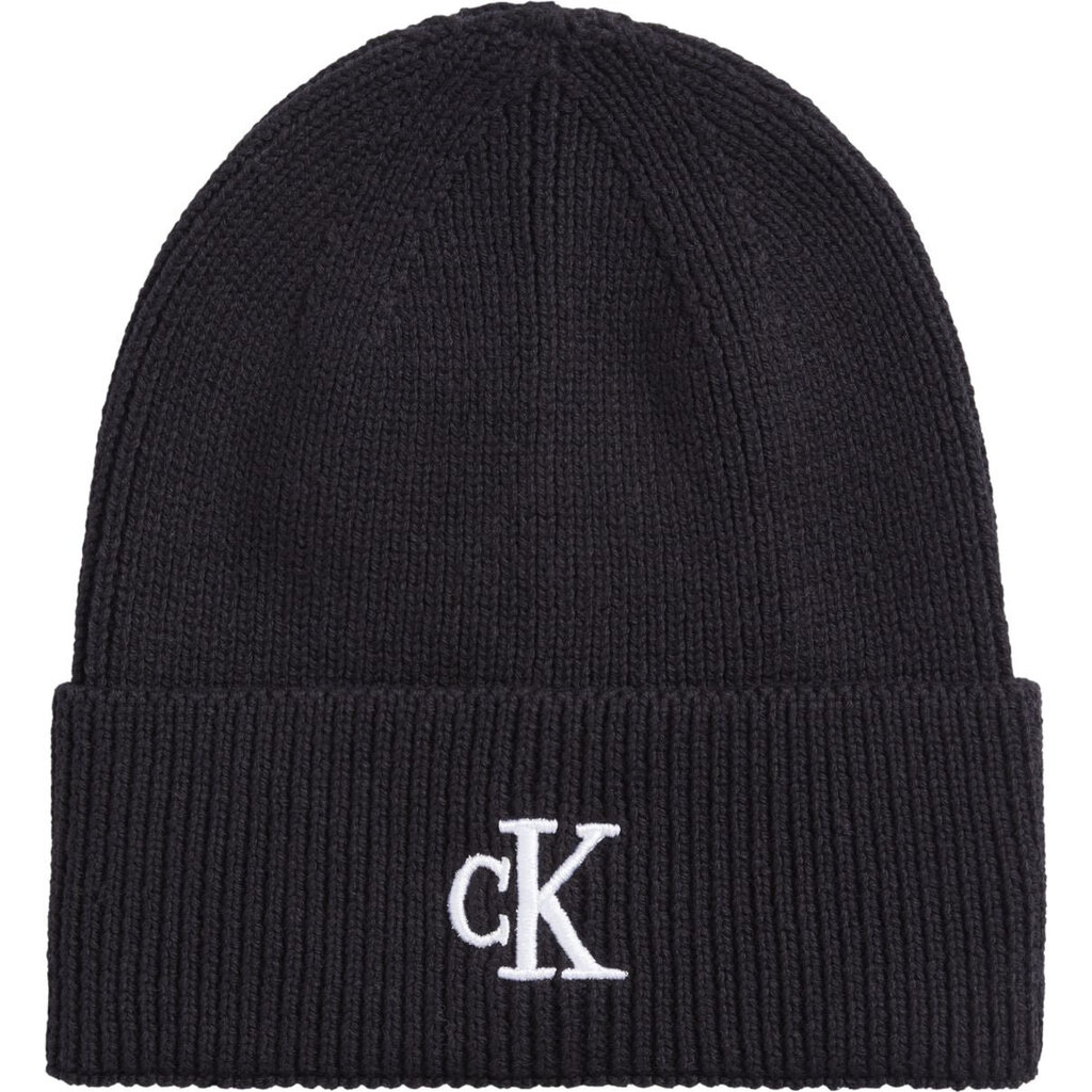 Hattu CALVIN KLEIN Archive Logo Beanie Black K60K611255BDS hinta ja tiedot | Naisten päähineet | hobbyhall.fi