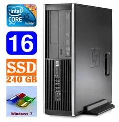 HP 8100 Elite SFF i5-650 16GB 240SSD DVD WIN7Pro hinta ja tiedot | HP Tietokoneet ja pelaaminen | hobbyhall.fi